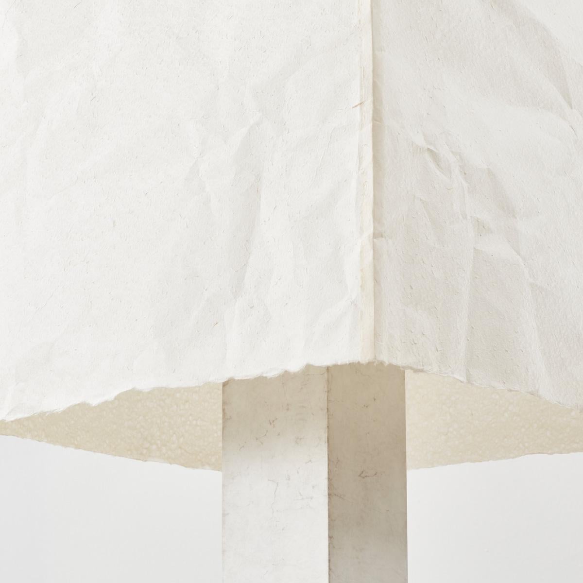 David Horan Paper floor light in semi-matte finish for Béton Brut, UK, 2022 For Sale 4