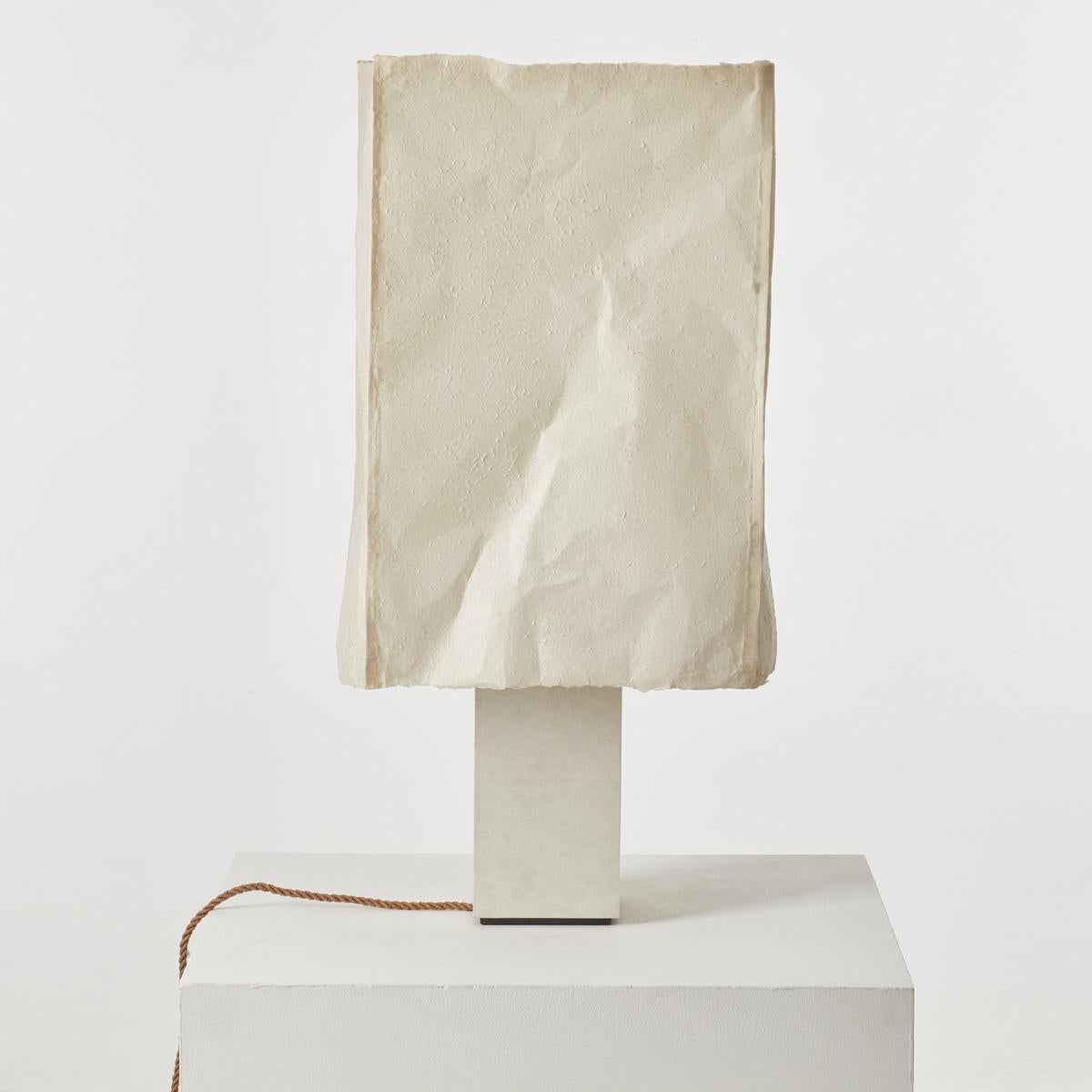 David Horan Paper table light in polished finish for Béton Brut, UK, 2022 In New Condition For Sale In London, GB