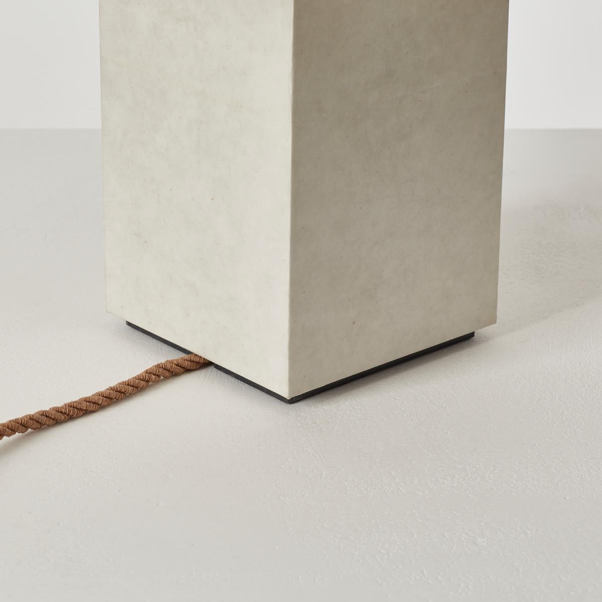 Papier David Horan Paper table light in semi-matte finish for Béton Brut, UK, 2022 en vente