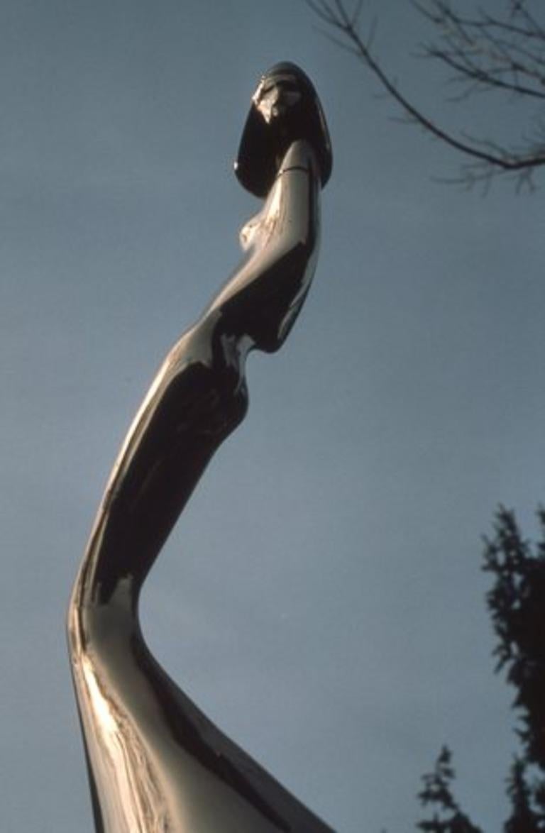 David Hostetler Sculpture  Polished Bronze Female Art Deco Modern By Commission For Sale 2