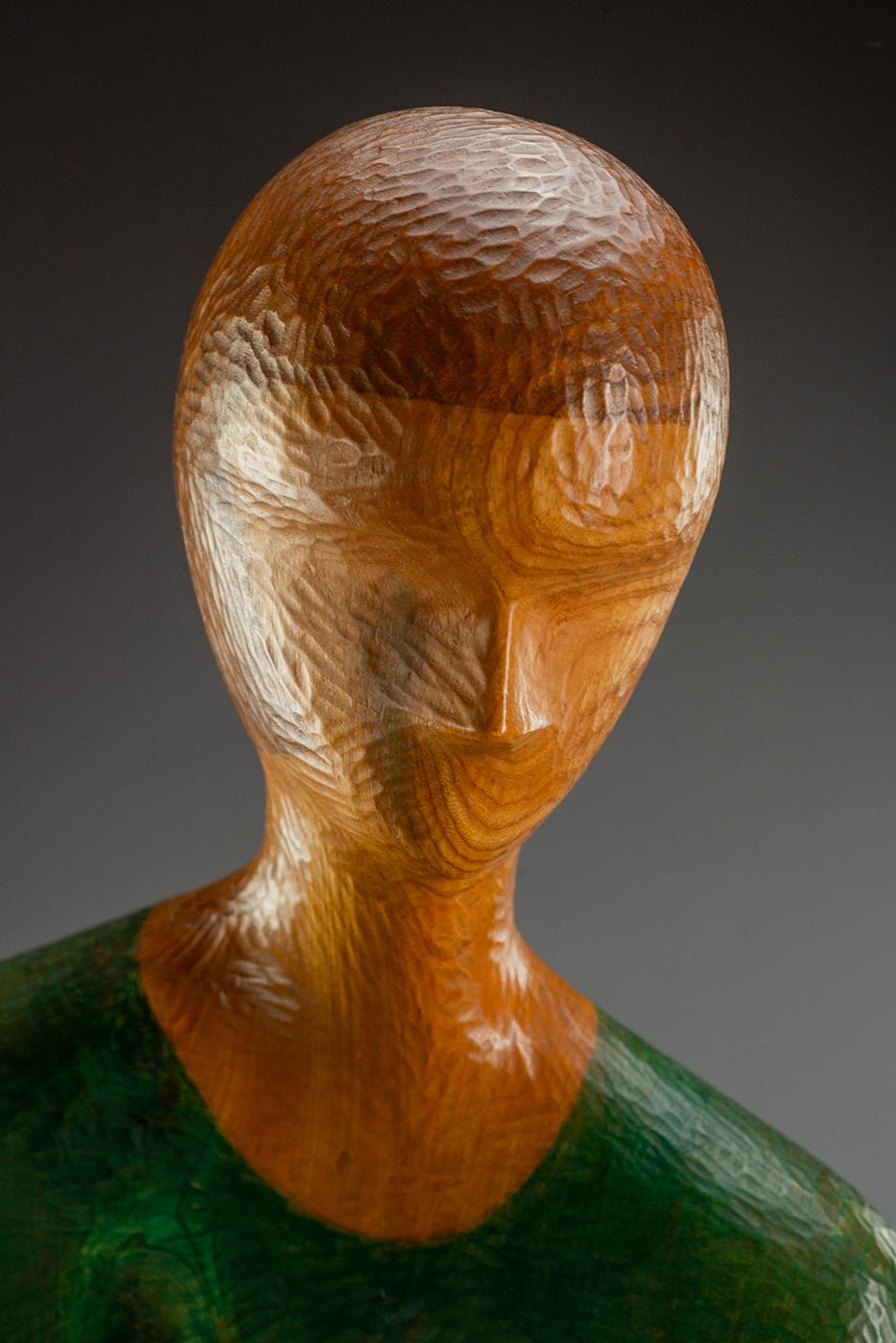 Greene & Greene Lady - Figurative Sculpture Marrone di David Hostetler