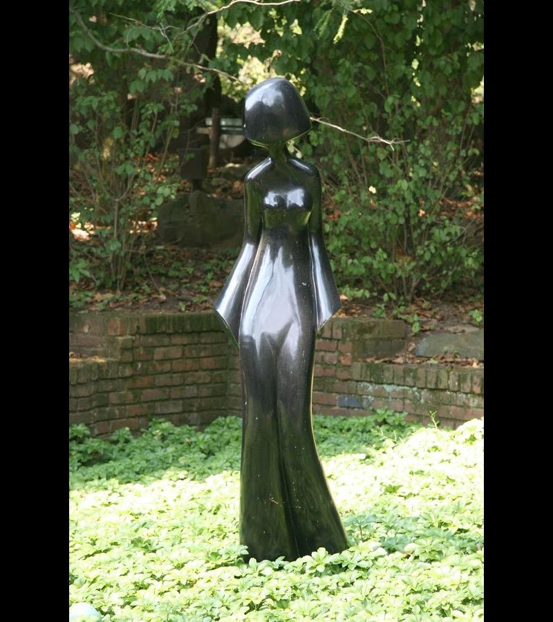 Mujer, Negro, Abstracto, Giro, Danza, Vestido, Art Decó, Jardín, Por Encargo en venta 1