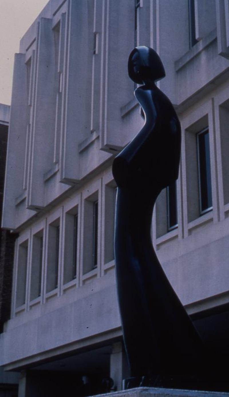 Mujer, Negro, Abstracto, Giro, Danza, Vestido, Art Decó, Jardín, Por Encargo en venta 2