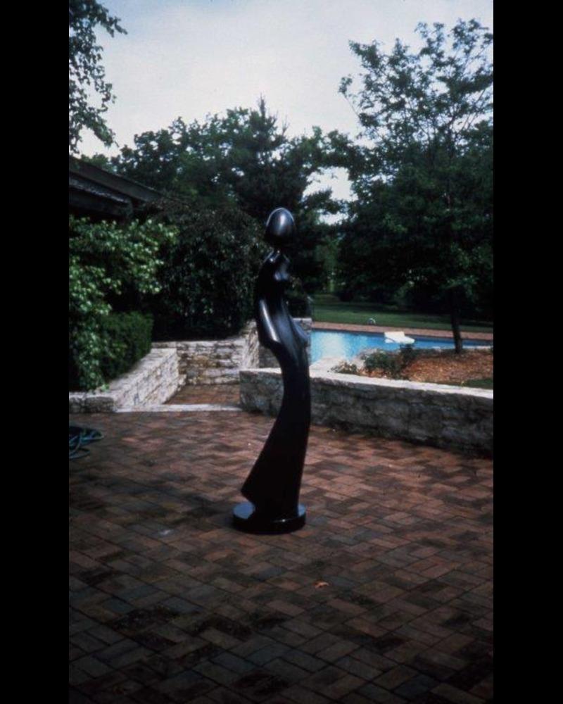 Mujer, Negro, Abstracto, Giro, Danza, Vestido, Art Decó, Jardín, Por Encargo en venta 3