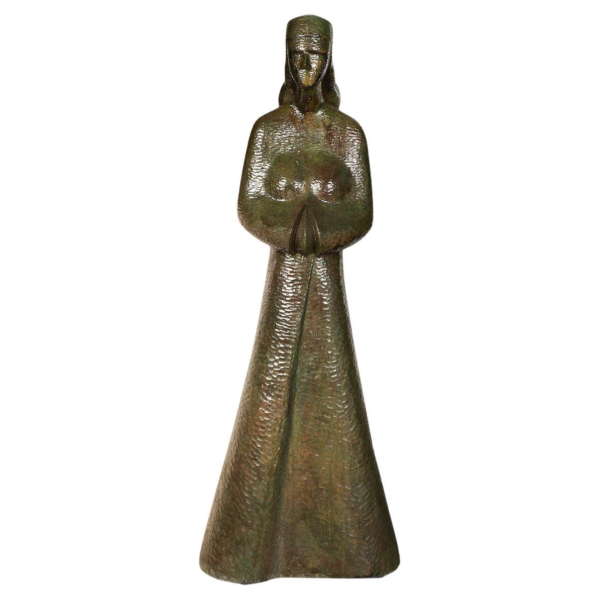 David Hostetler, American (1926-2015), LARGE Bronze Sculpture 81" H For Sale