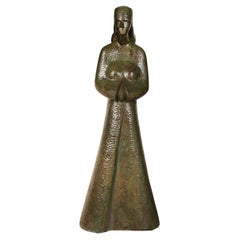 David Hostetler, American (1926-2015), LARGE Bronze Sculpture 81" H