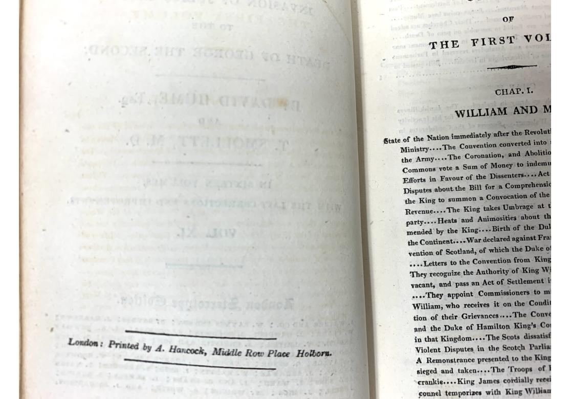 David Hume & T. Smollett, The History Of England, 16 Vols., London 1824 For Sale 6