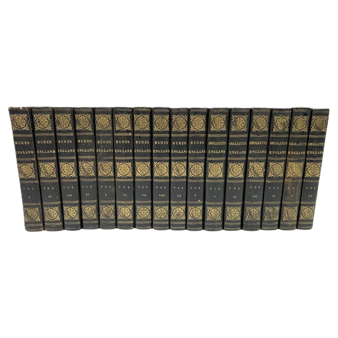 David Hume & T. Smollett, The History Of England, 16 Vols., London 1824