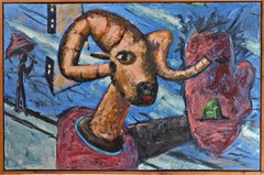 David Humphrey - Trophy, Museum of Contemporary Art Chicago signed oil painting