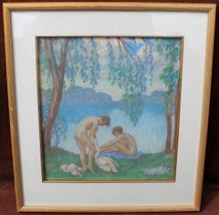 Impressionistische Malerei Nackte Badende von David Humphrey