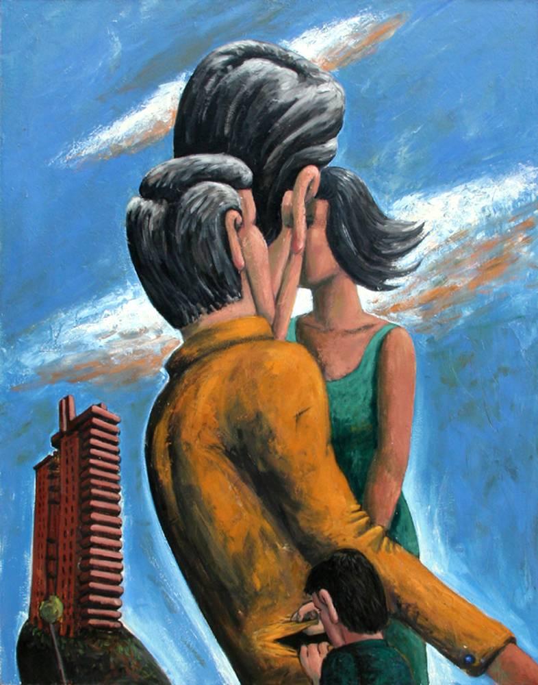 Figurative Painting di David Humphrey - Borseggiatore