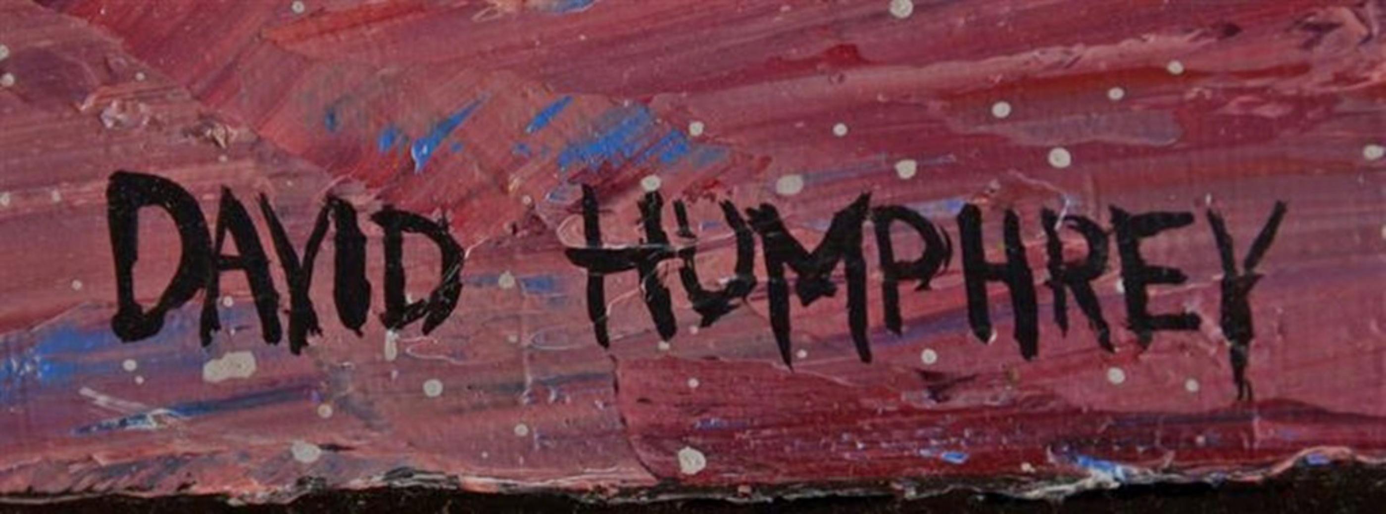 Trophy, Museum of Contemporary Art Chicago, unique signed painting w/provenance - Painting by David Humphrey