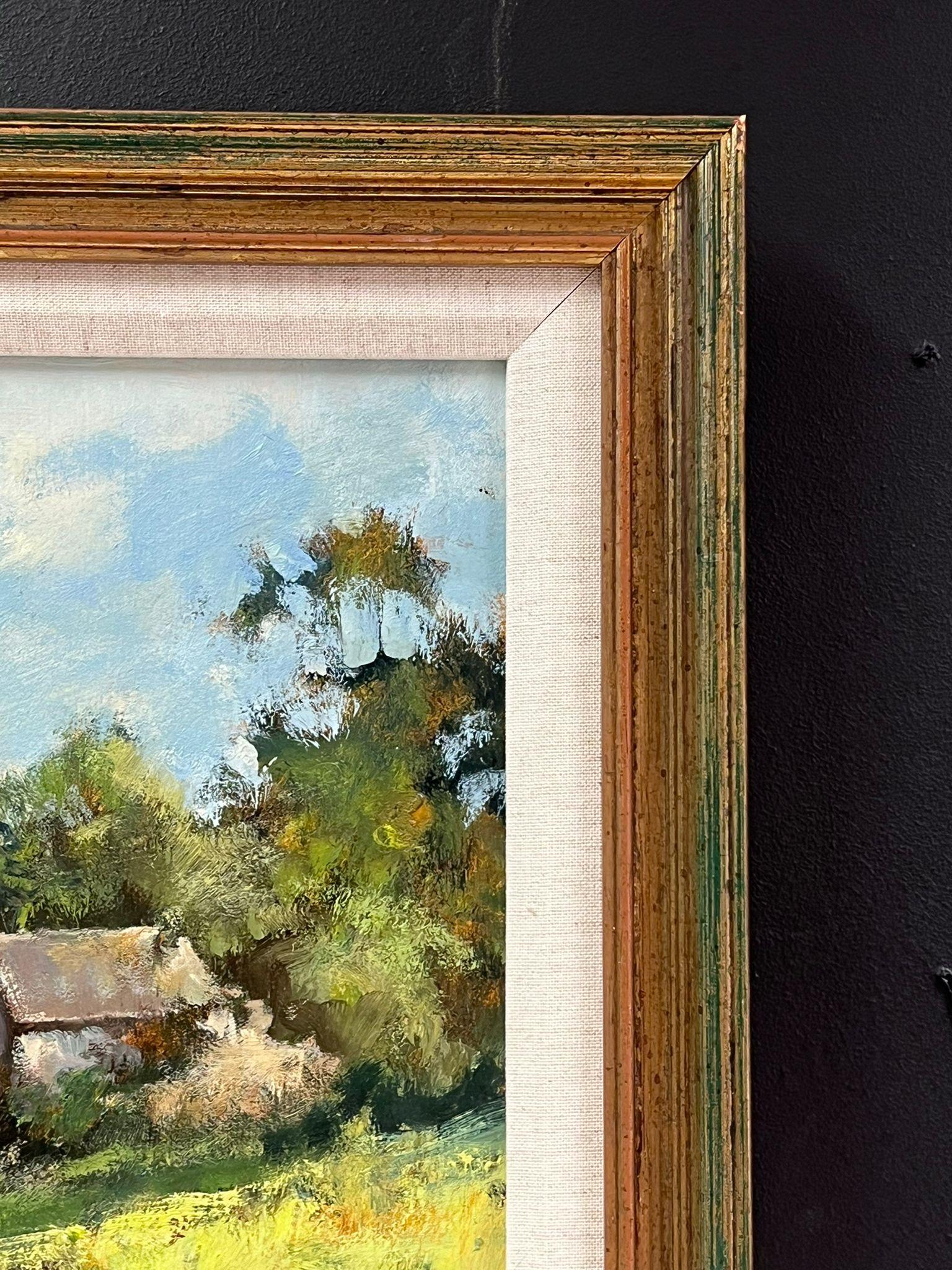Das River Cottage
von David Hyde, britischer Künstler, 21. Jahrhundert
Ölgemälde auf Leinwand, gerahmt
Signiert vom Künstler
Gerahmte Größe: 16 x 20 Zoll
Leinwand: 14 x 18 Zoll

Das Gemälde ist in sehr gutem Zustand, ebenso der Rahmen.