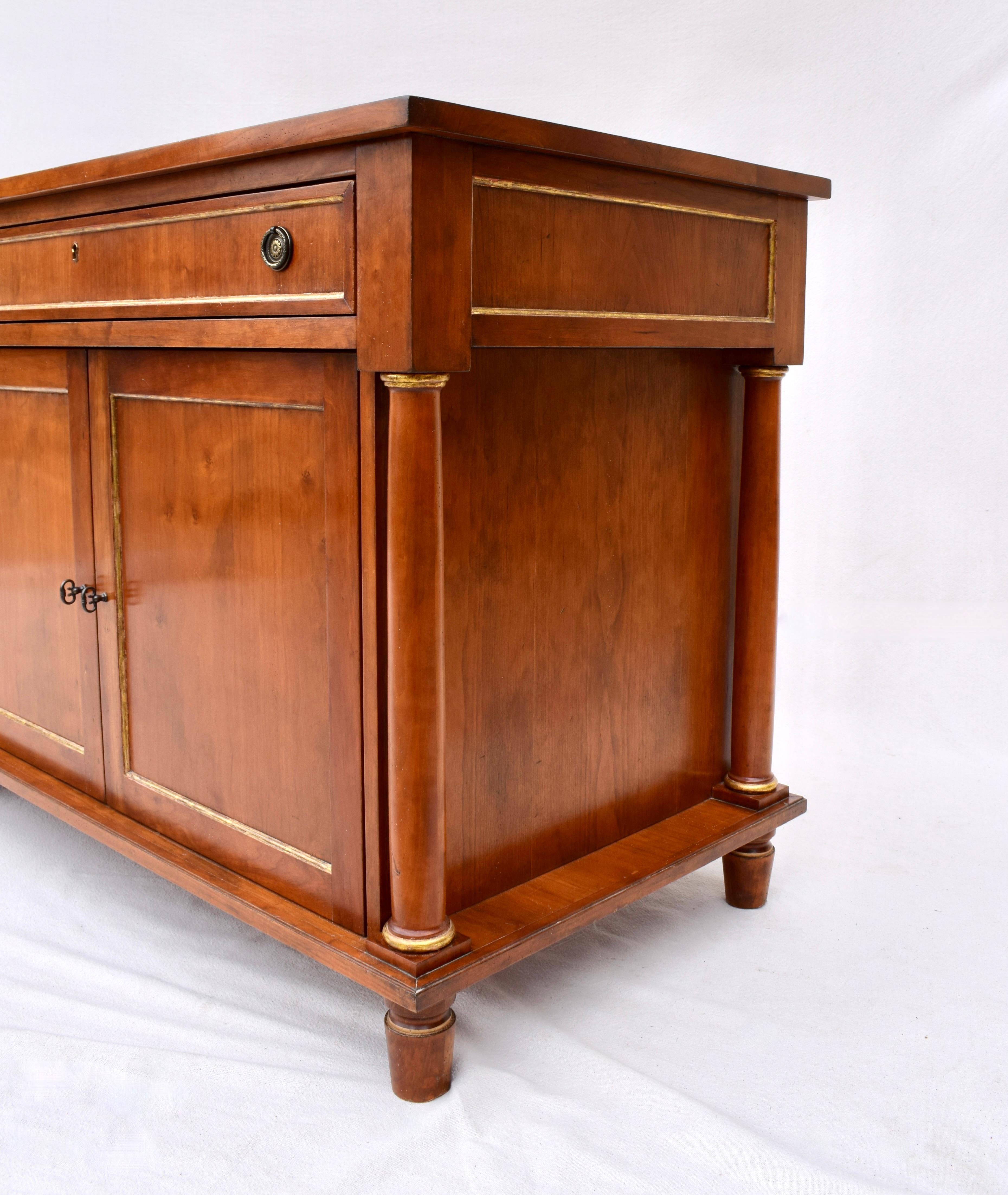 Neoclassical David Iatesta Sideboard Console Cabinet For Sale