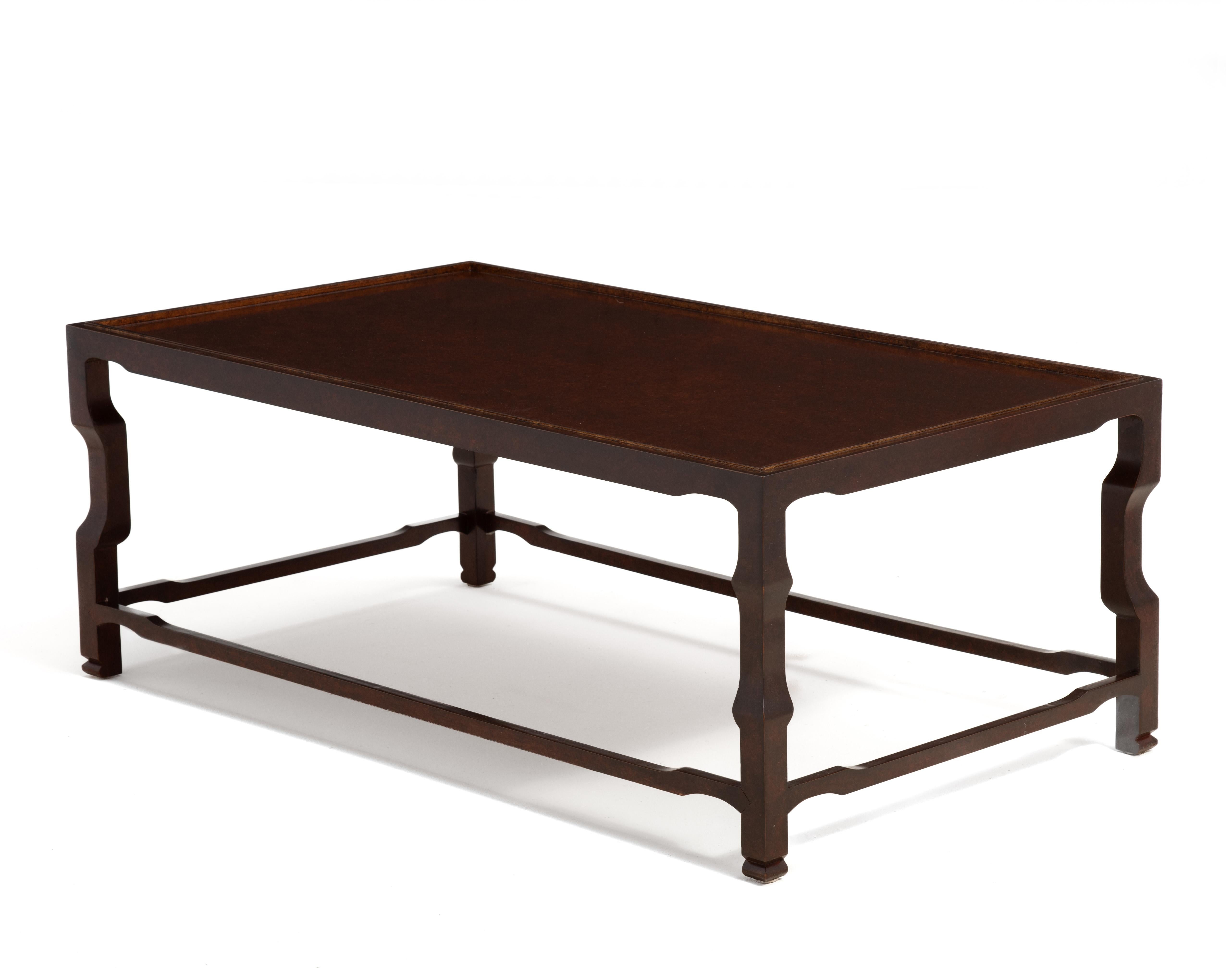 David Iatesta Studio Shenzhen Coffee Table Regency Walnut Frank Babb Randolph In Good Condition For Sale In Forest Grove, PA