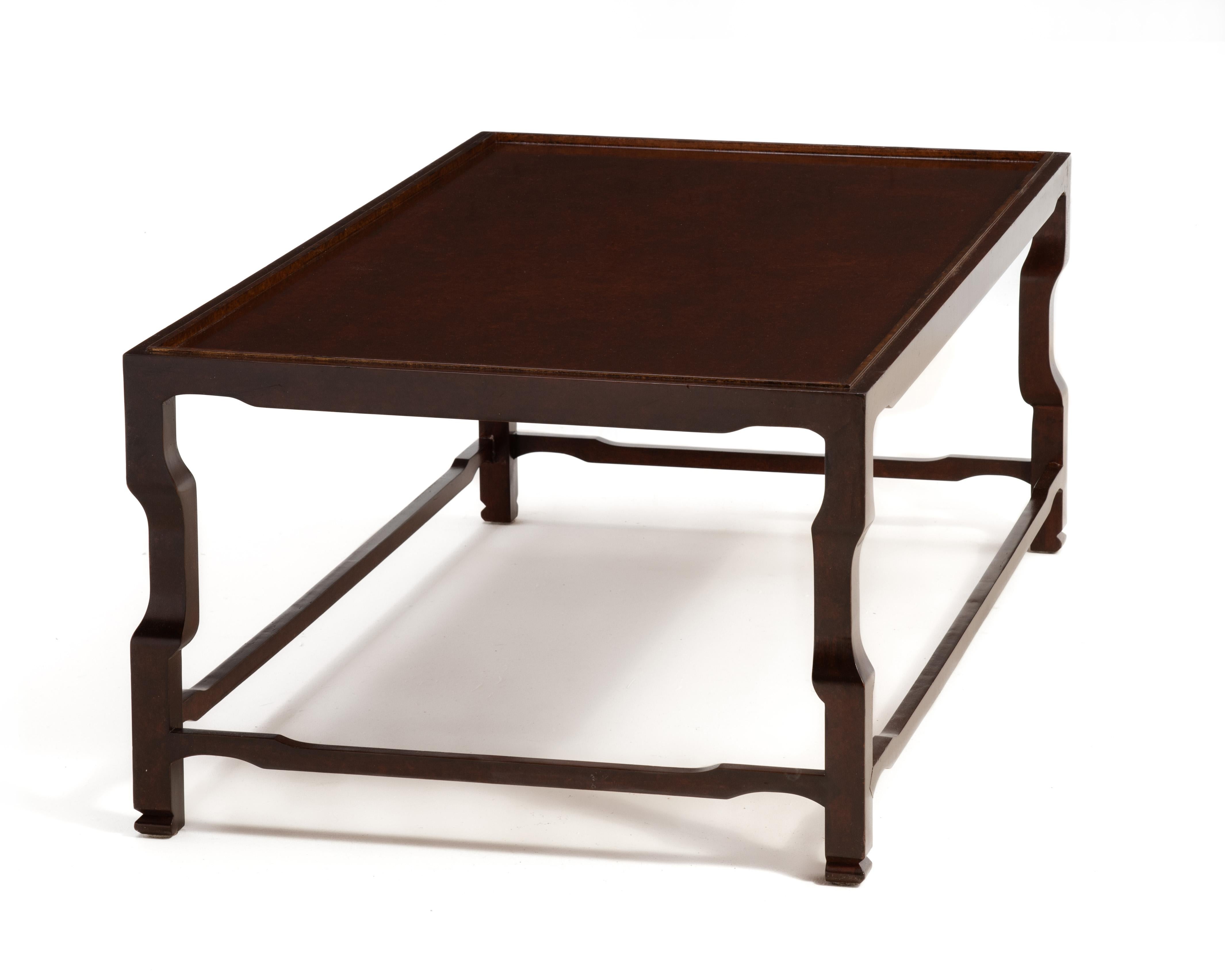 Contemporary David Iatesta Studio Shenzhen Coffee Table Regency Walnut Frank Babb Randolph For Sale