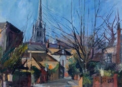 David J. Carr (1944â€“2009) - 20th Century Oil, Christchurch, Hampstead
