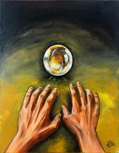 « Crystal Ball », portrait à la main mystique, chic et élégant