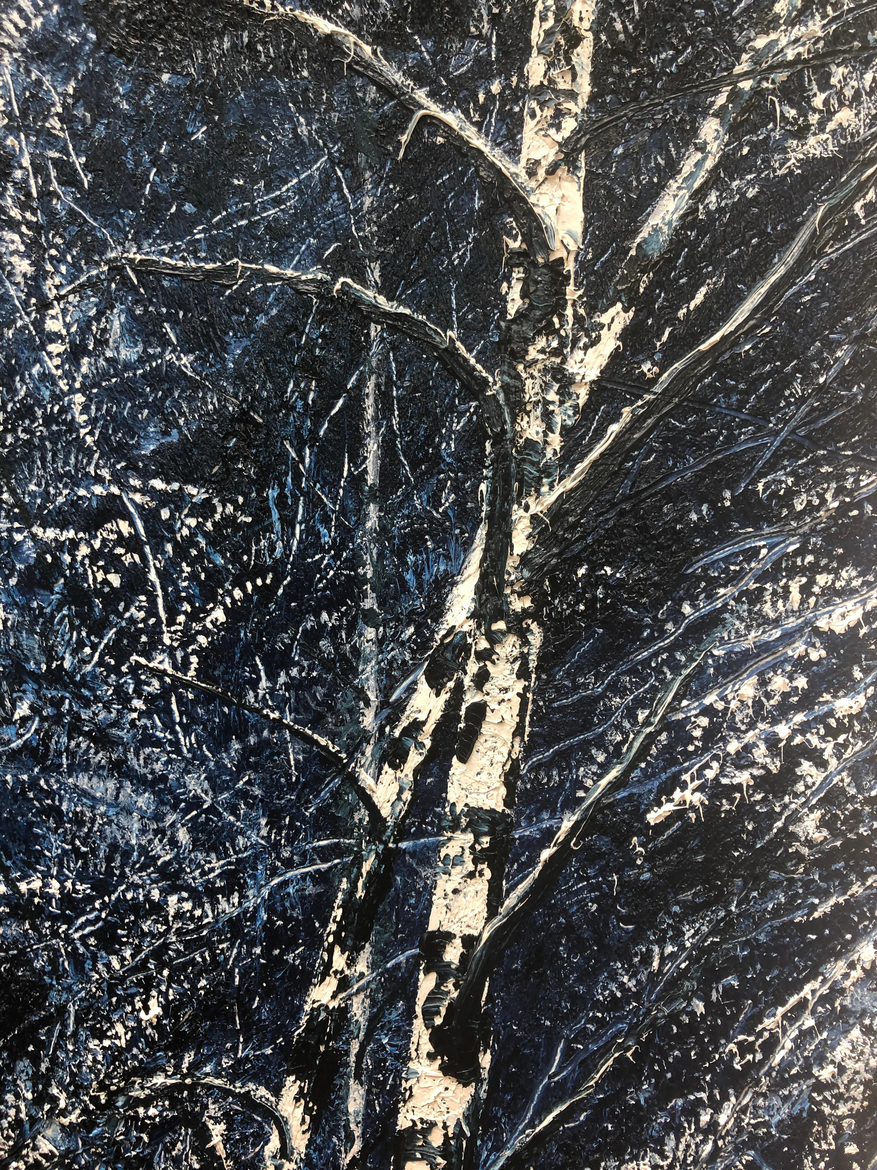 Snow Birches. Contemporary Landscape Painting 3