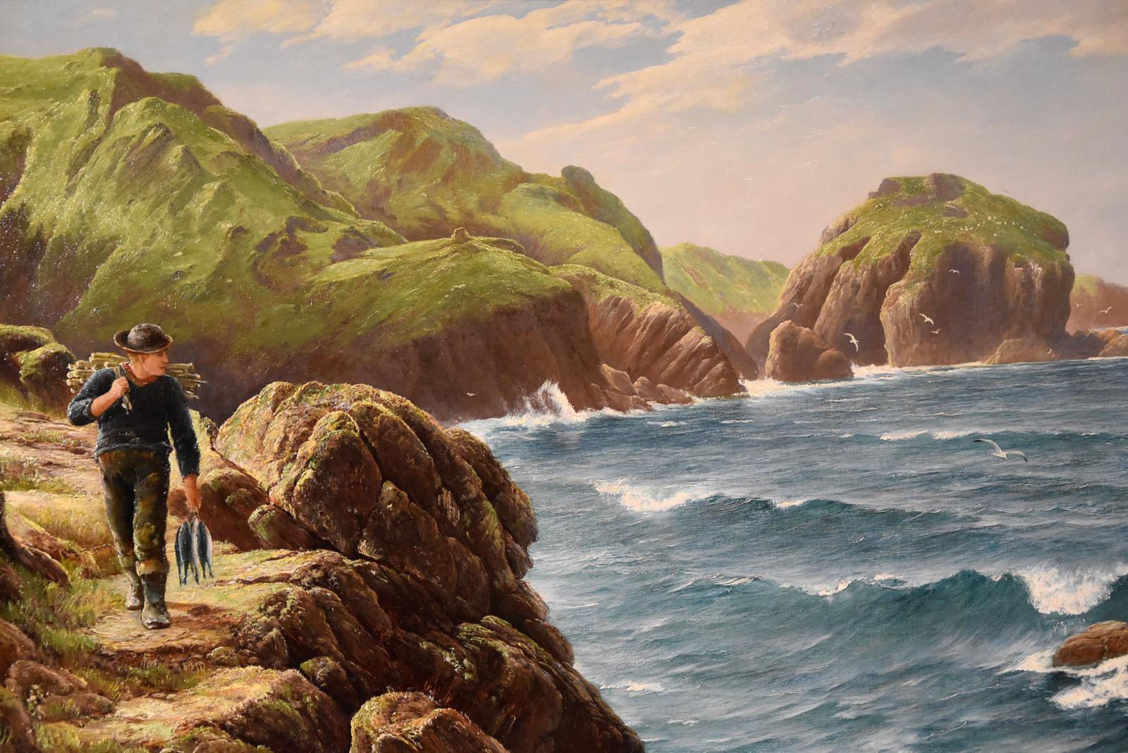 Ölgemälde von David James „A Cornish Coastal View“ im Angebot 2