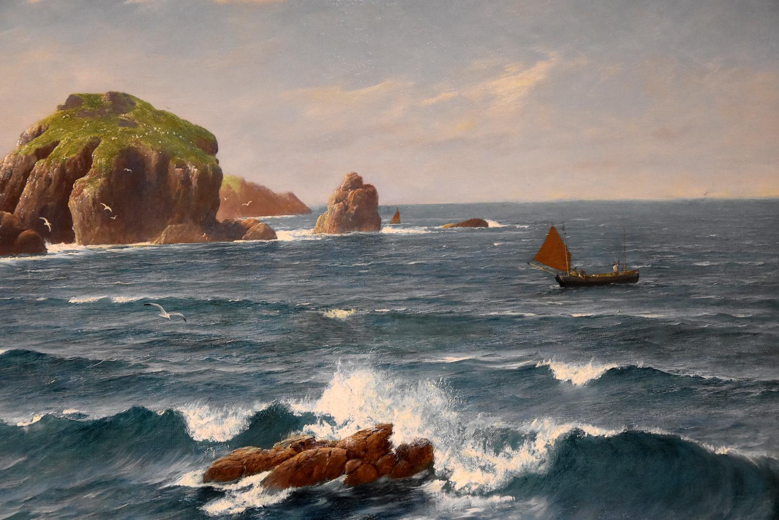 Ölgemälde von David James „A Cornish Coastal View“ im Angebot 3