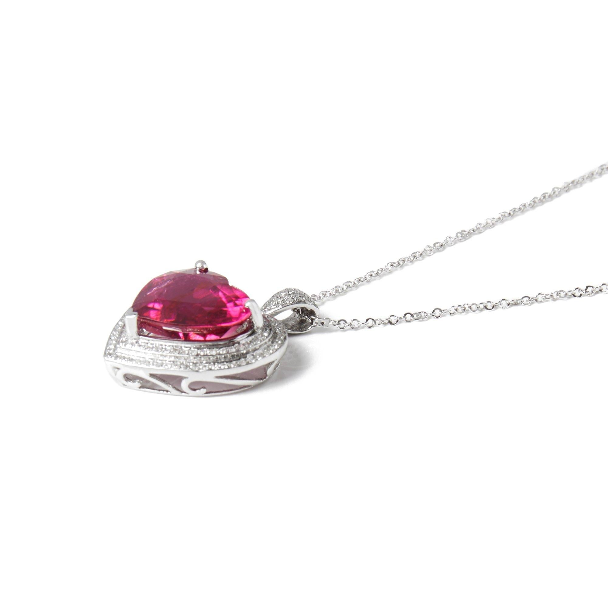 rubellite pendant