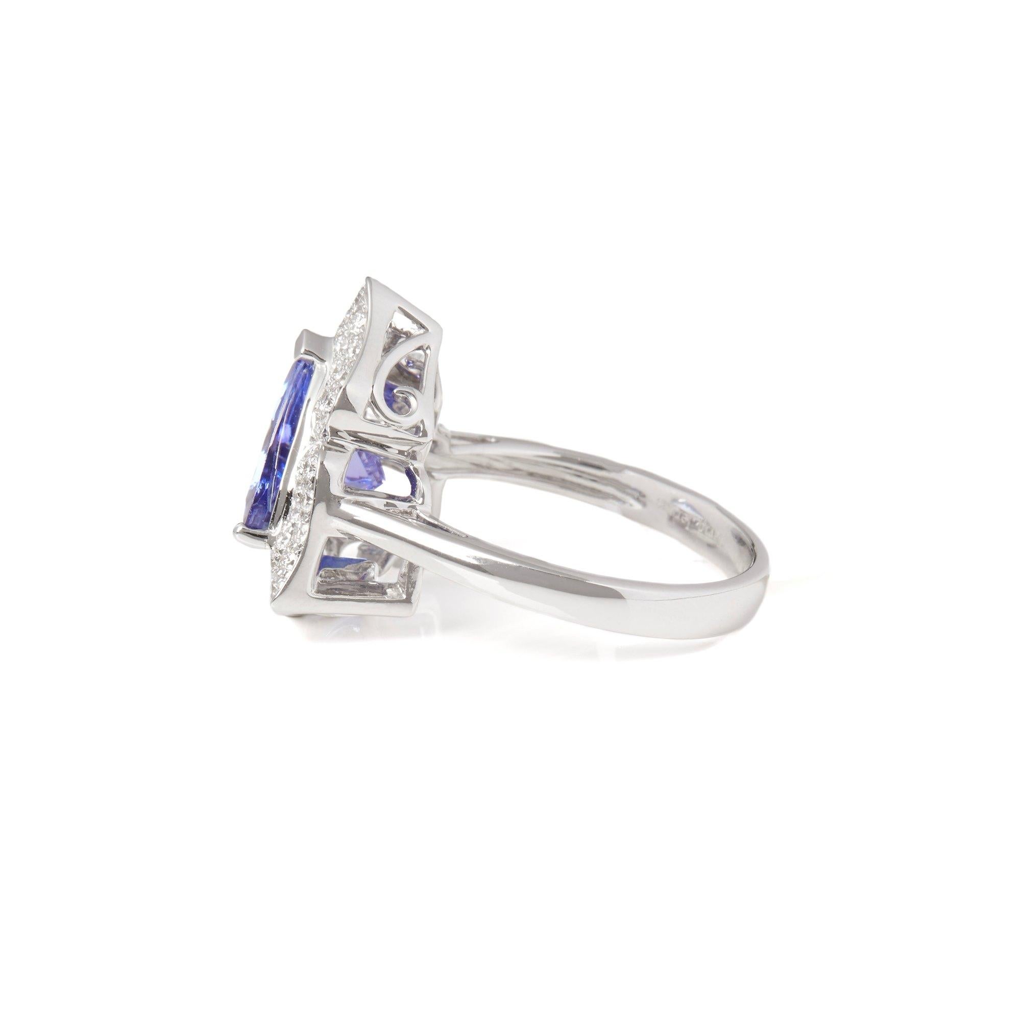 trilliant cut tanzanite