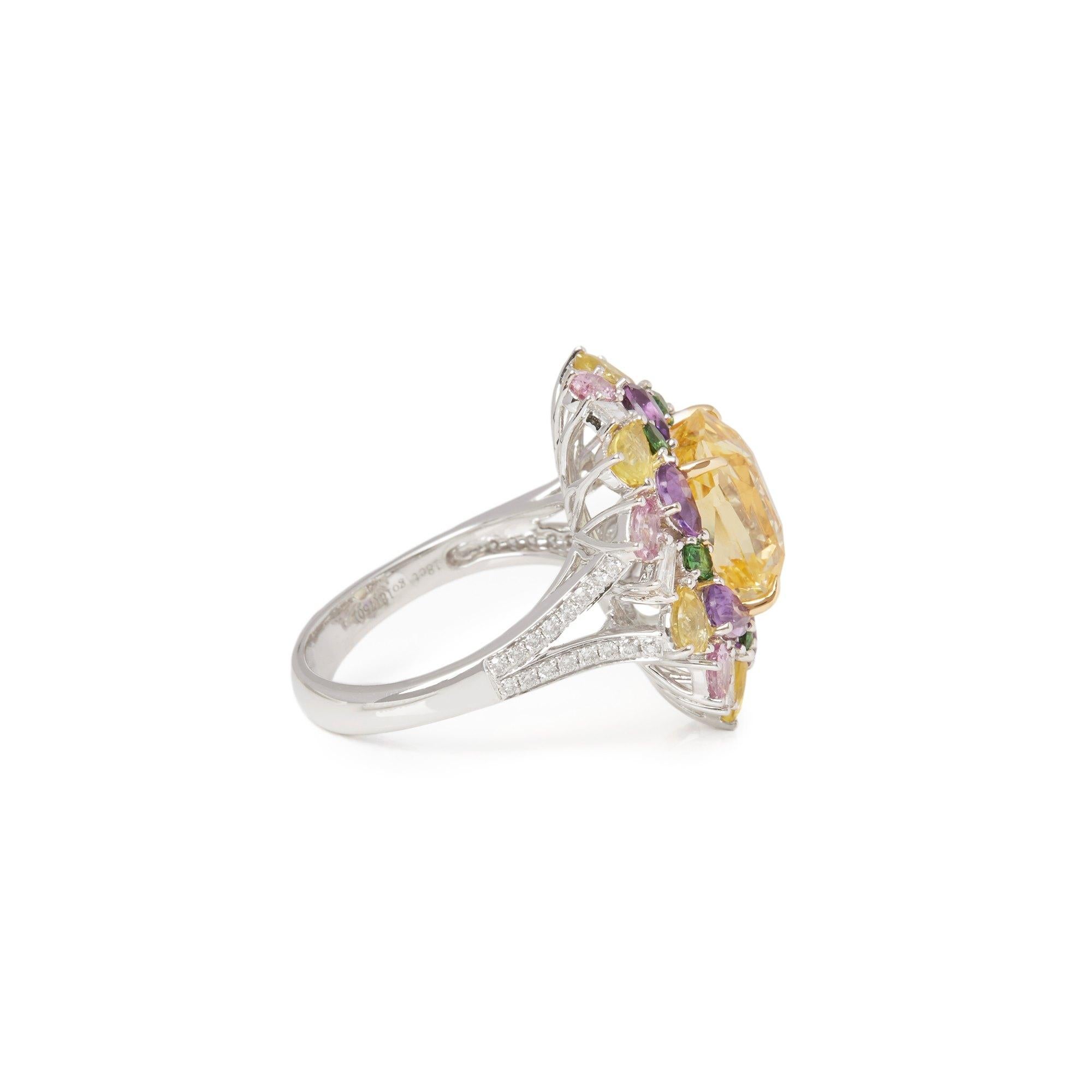 peach sapphire engagement rings