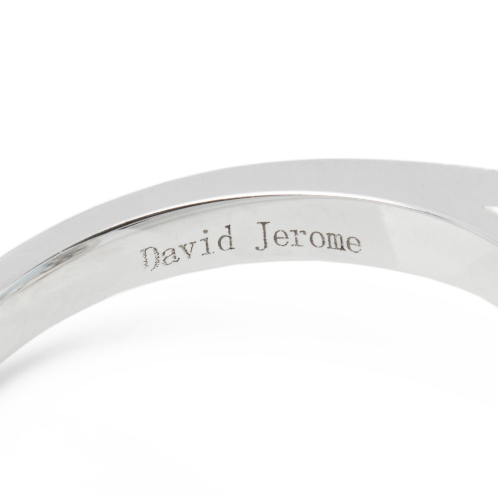 Women's David Jerome Certified 5.67ct Emerald Cut Aquamarine and Diamond Ring For Sale