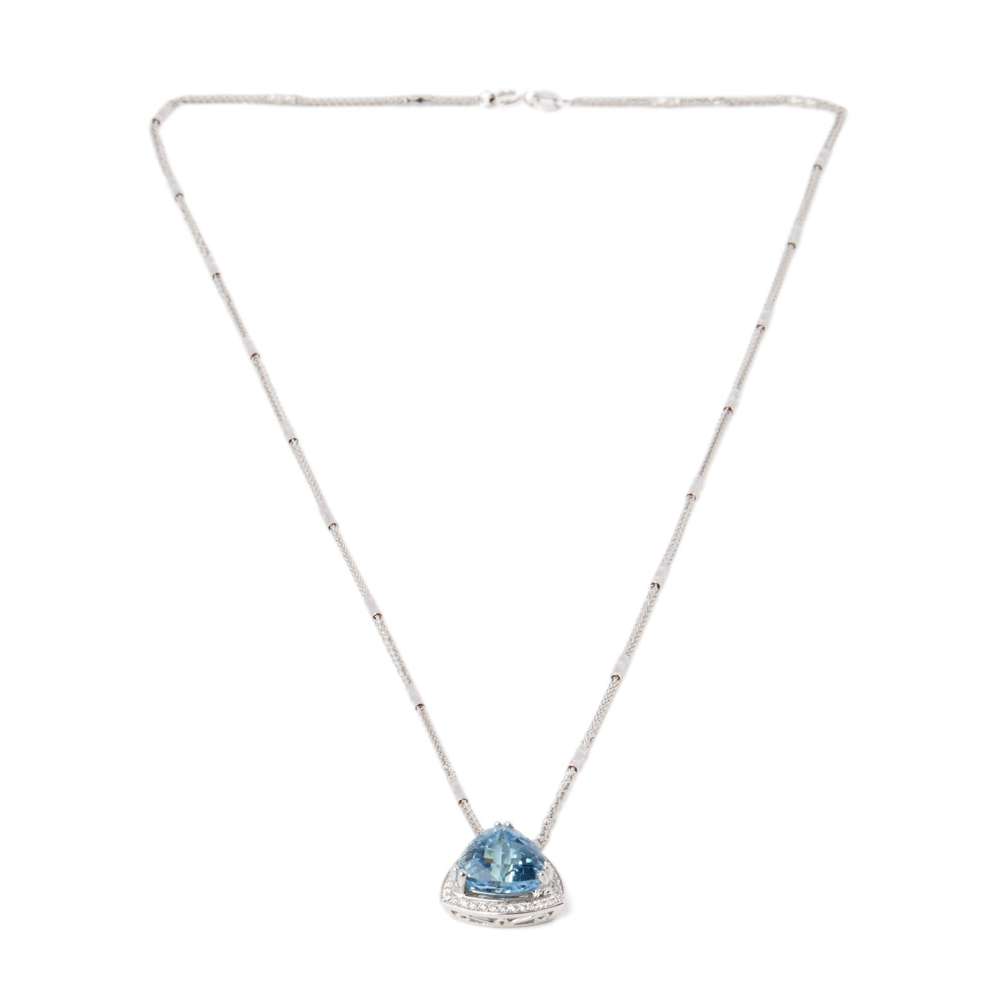 trillion cut diamond necklace