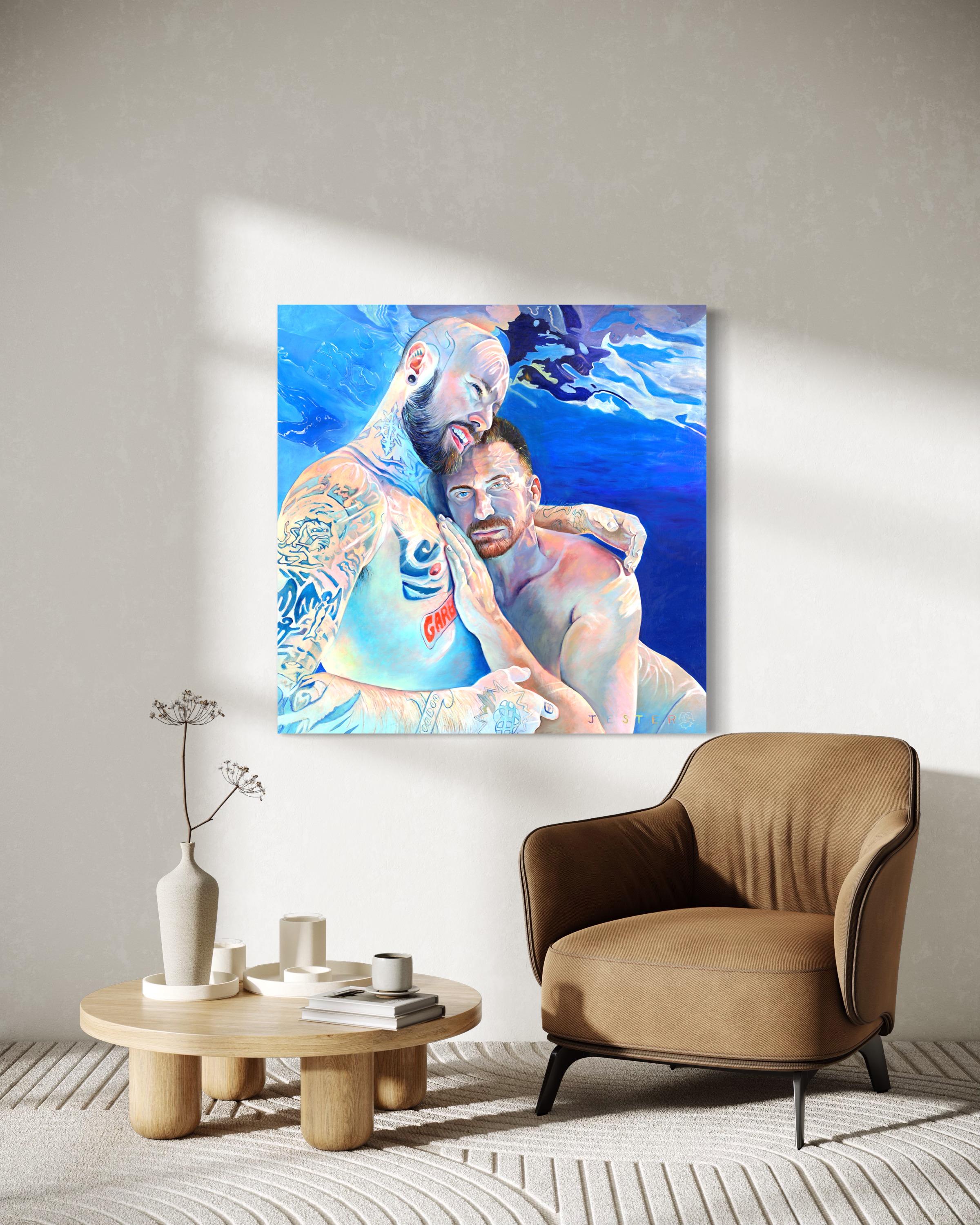Liebe ist Liebe (Braun), Abstract Painting, von David Jester