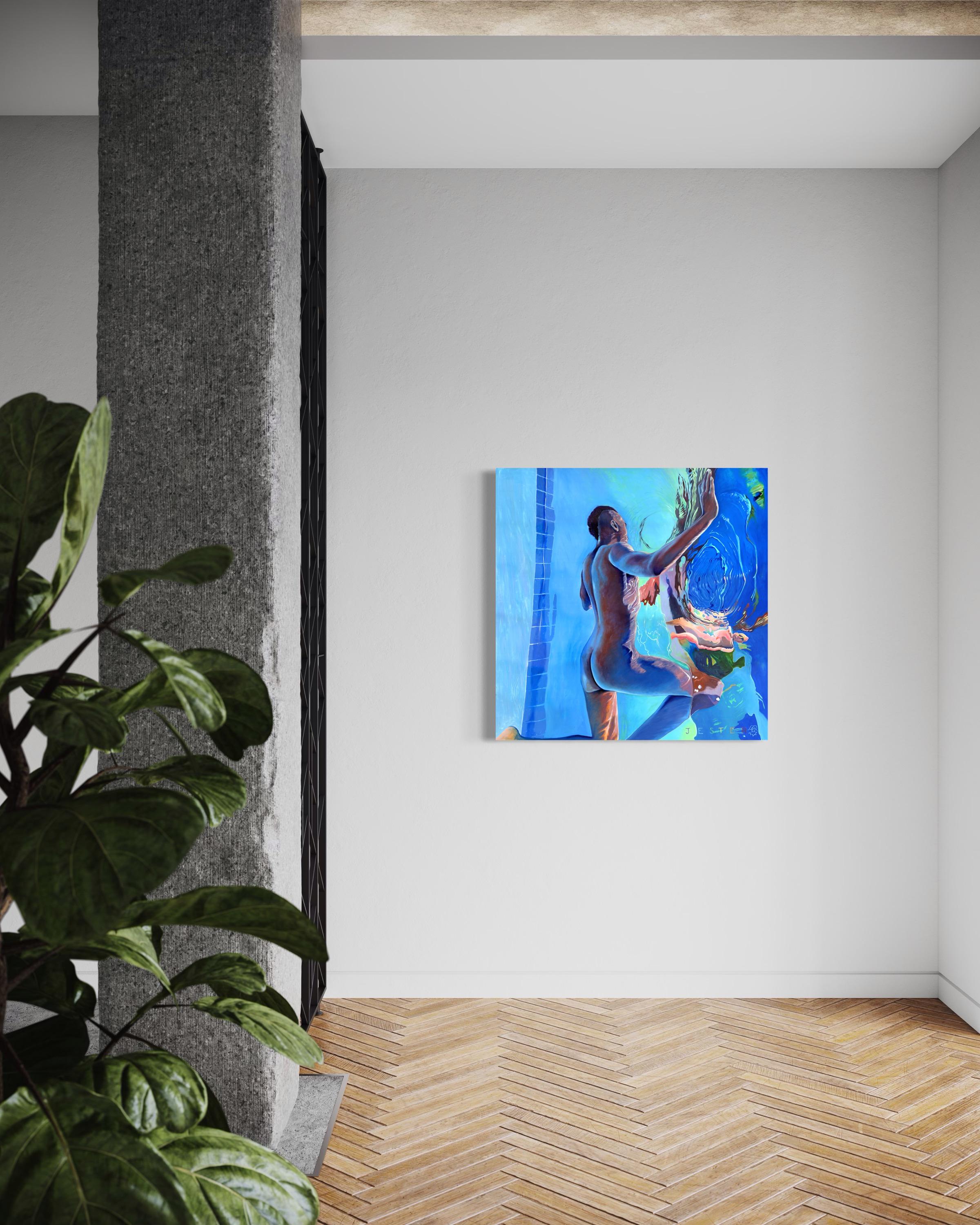 Portale - Figurative Painting Blu di David Jester