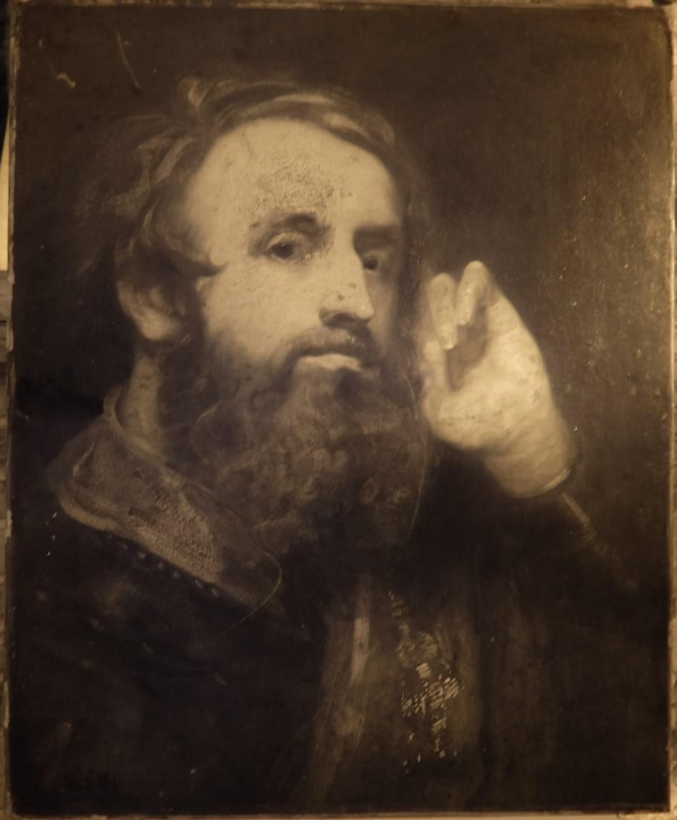 Sir David Wilkie R.A. 1785-1841 était un peintre écossais de scènes de genre, de portraits et de scènes historiques, dont celle-ci. Il s'agit du portrait de John Knox (1514-1572), théologien, écrivain et ministre, qui fut le chef de file de la
