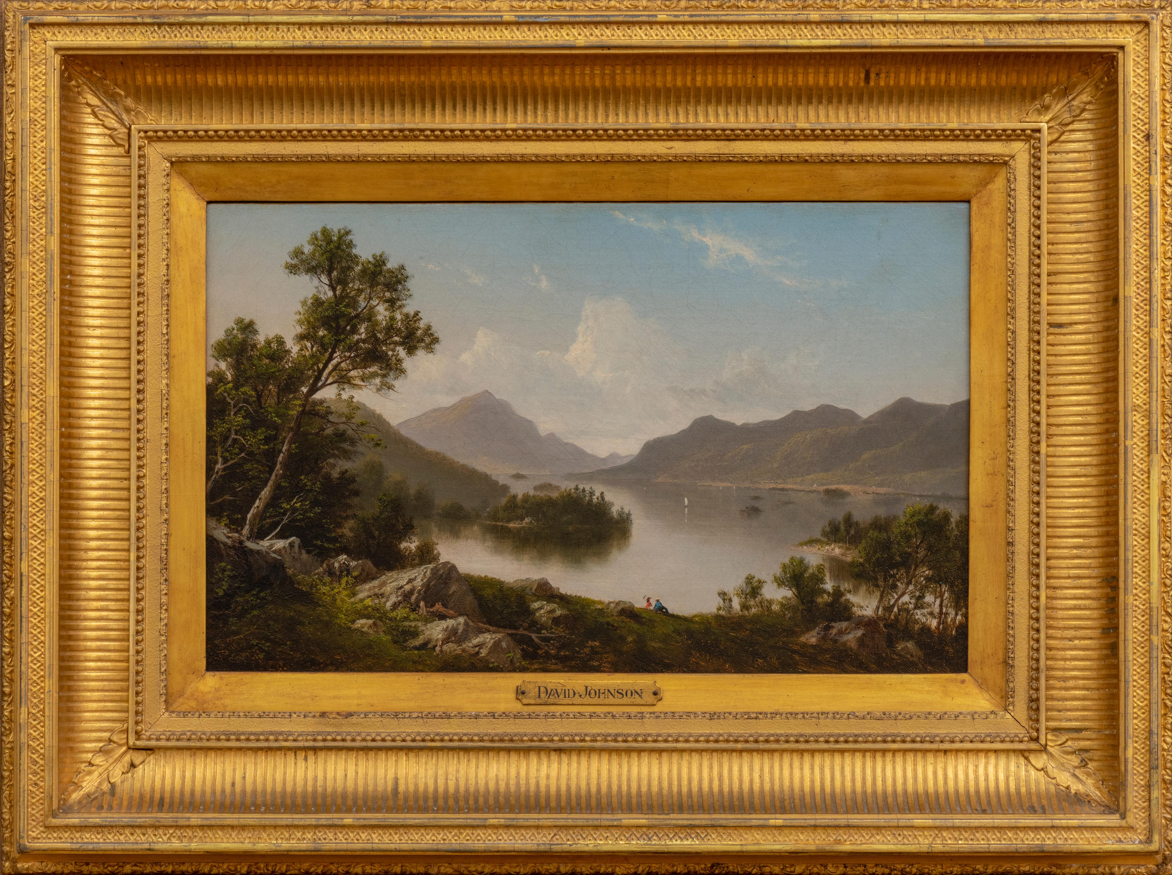 David Johnson Landscape Painting - Lake George