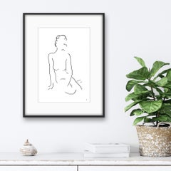 2306A, still-life, original work, portrait, line drawing, nude art, affordable