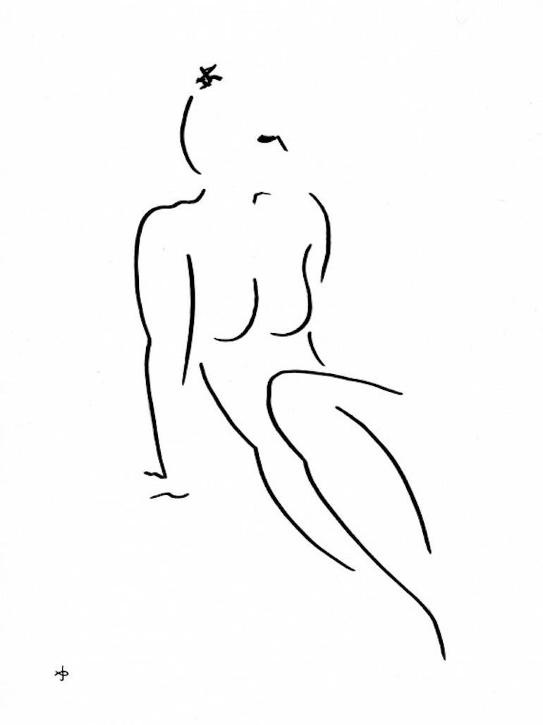 David Jones, CH, CBE Nude Painting – 2306B, Originalarbeit, Stillleben, Porträt, Contemporary, Strichzeichnung