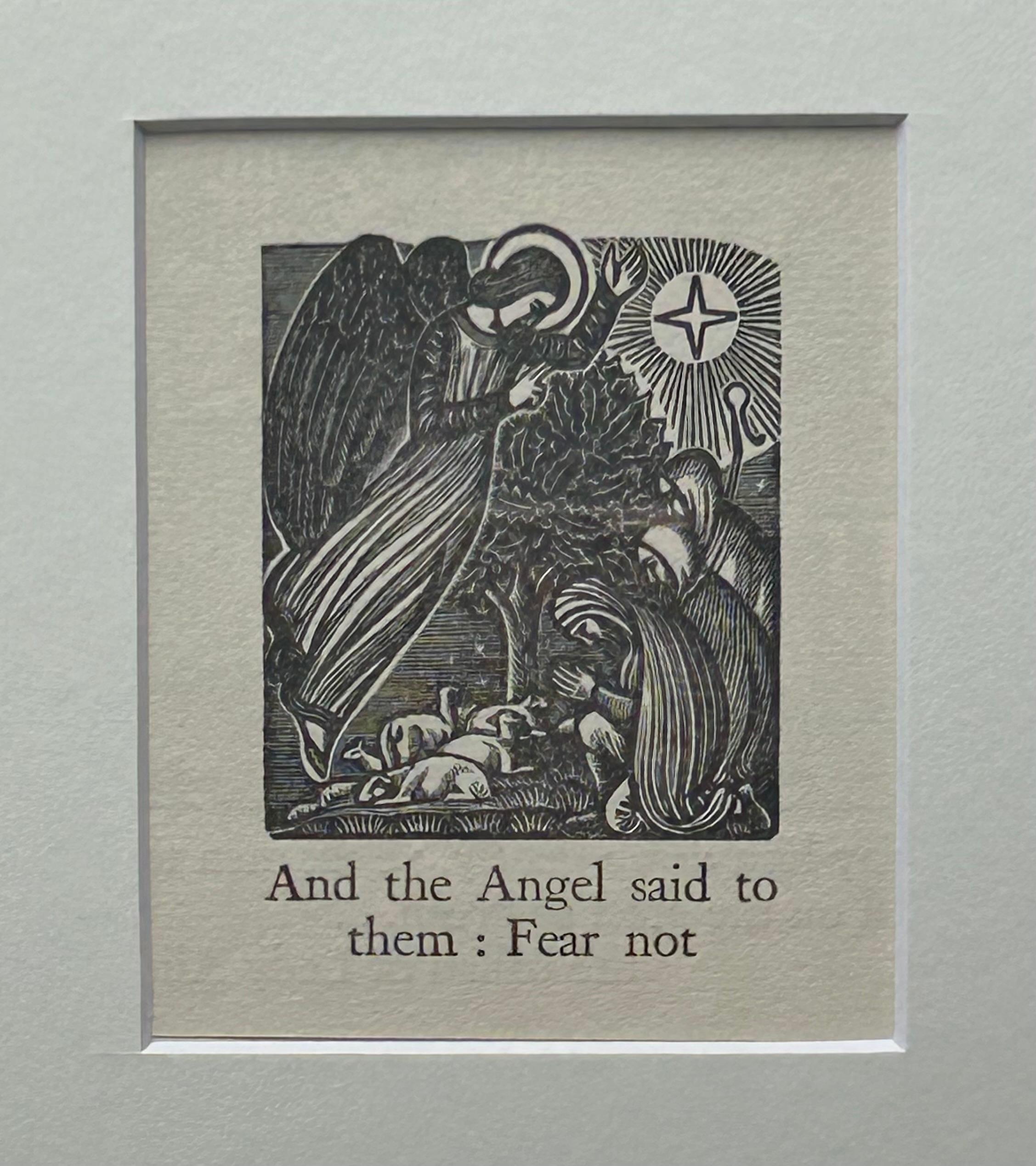 ‘And the Angel Said: Fear not’ - Gray Print by David Jones, CH, CBE