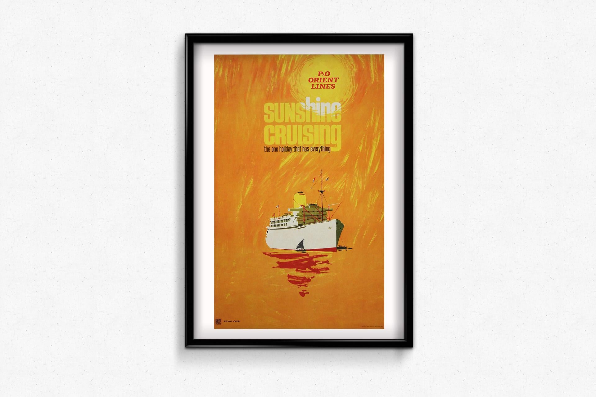 Original 1955 travel poster for P&O Orient Lines by David Judd For Sale 3