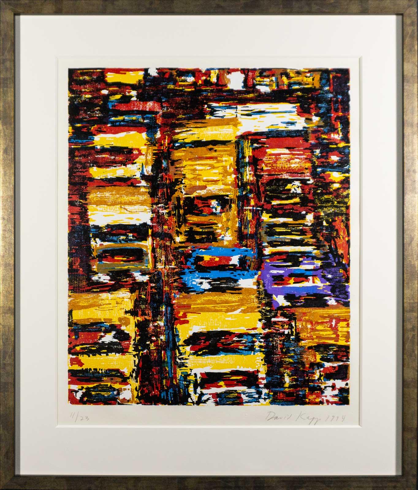 Truck Traffic (Colorful Gridlock in Manhattan) - Print by David Kapp
