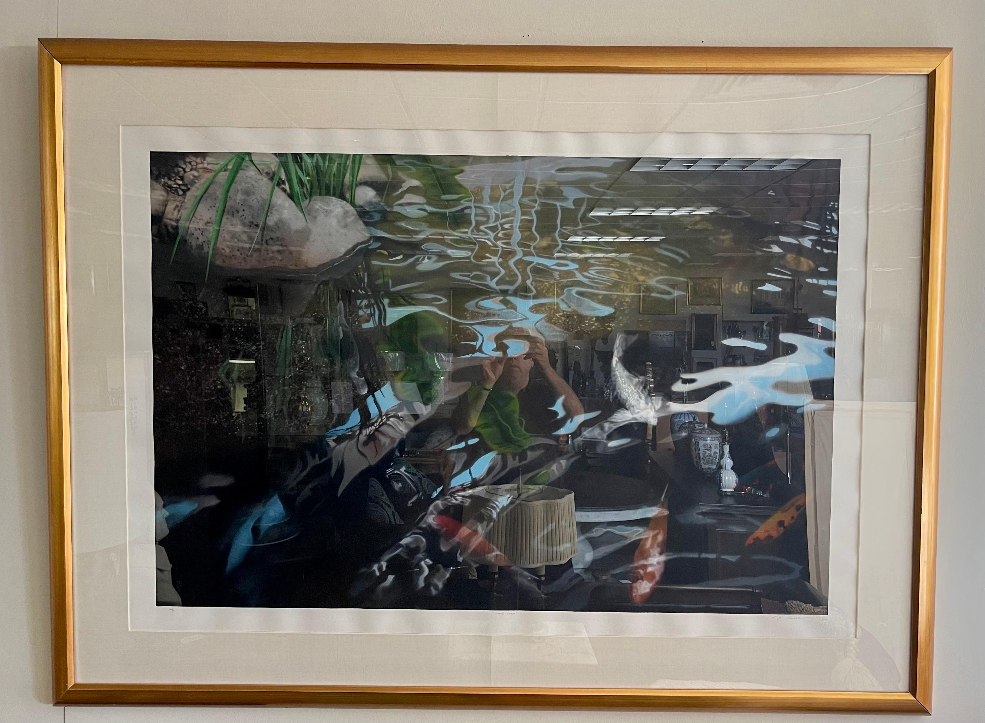 Exceptional, original large scale David Kessler (1950-) watercolor painting. It is signed by the artist at bottom right. It comes from a collection from Aetna Insurance Companies in Hartford, CT and is one of two we will be marketing exclusively on