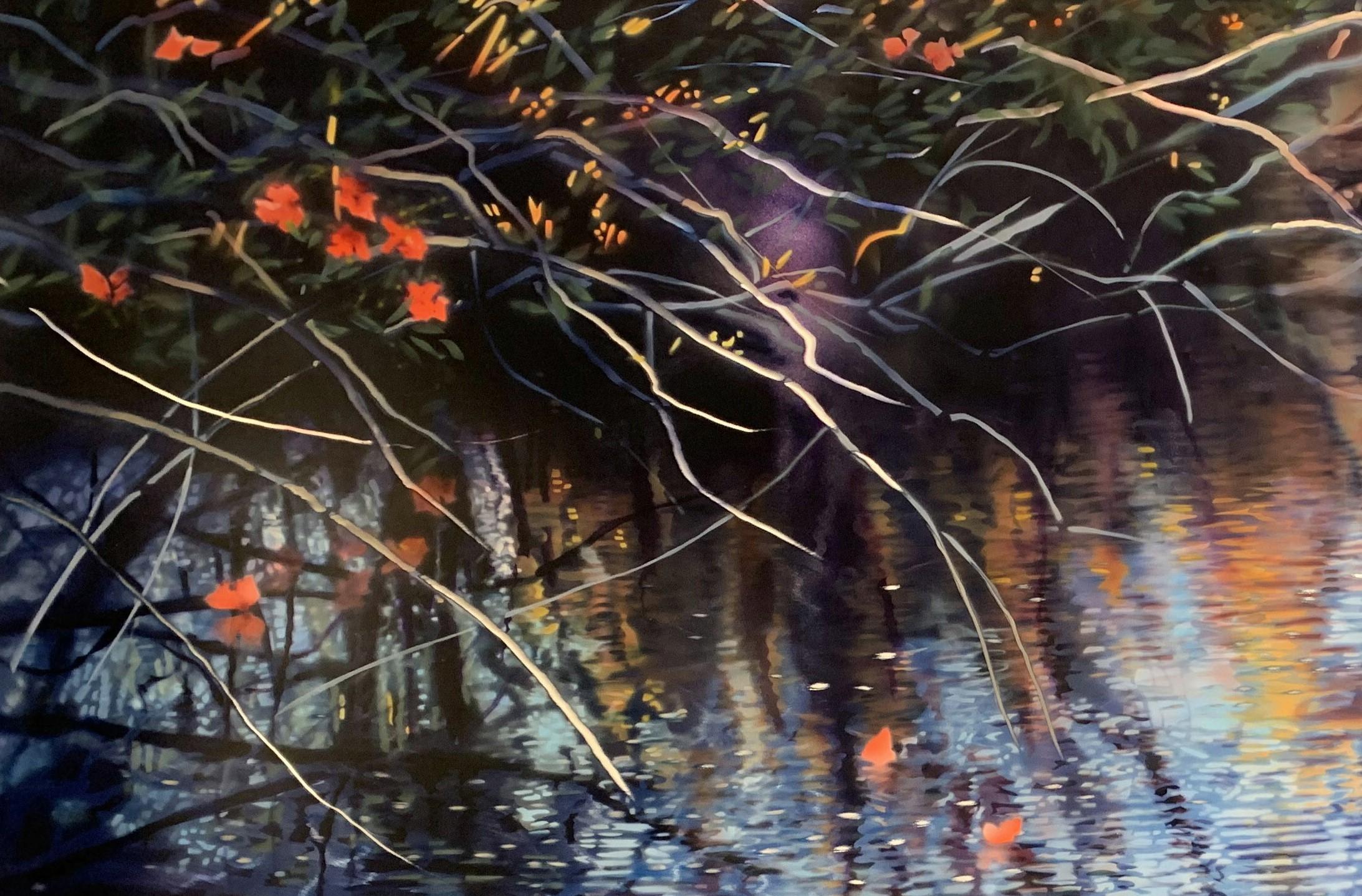 Blossom Drift du soir - Photoréalisme Painting par David Kessler