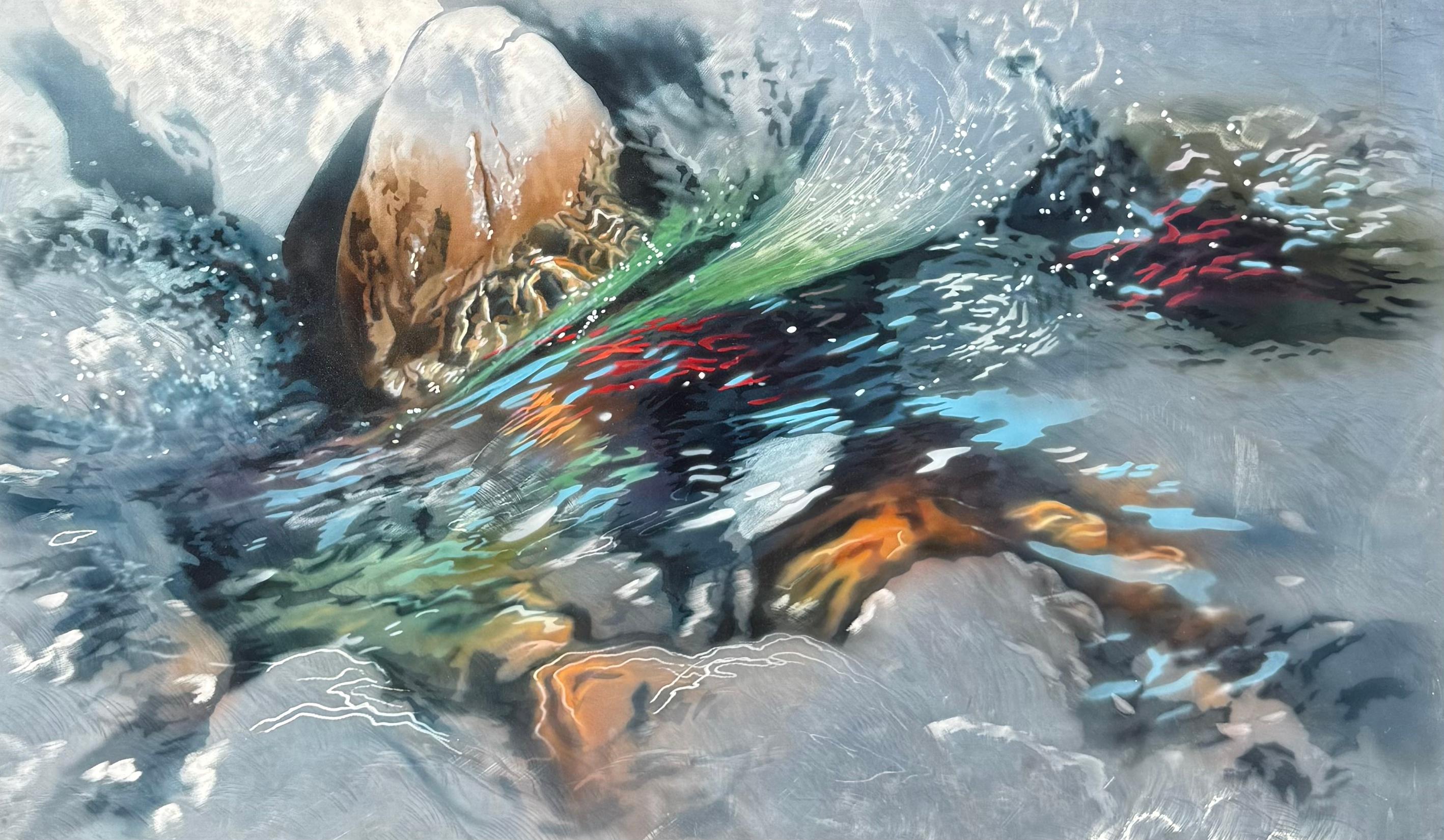 David Kessler Landscape Painting - Luminous Current