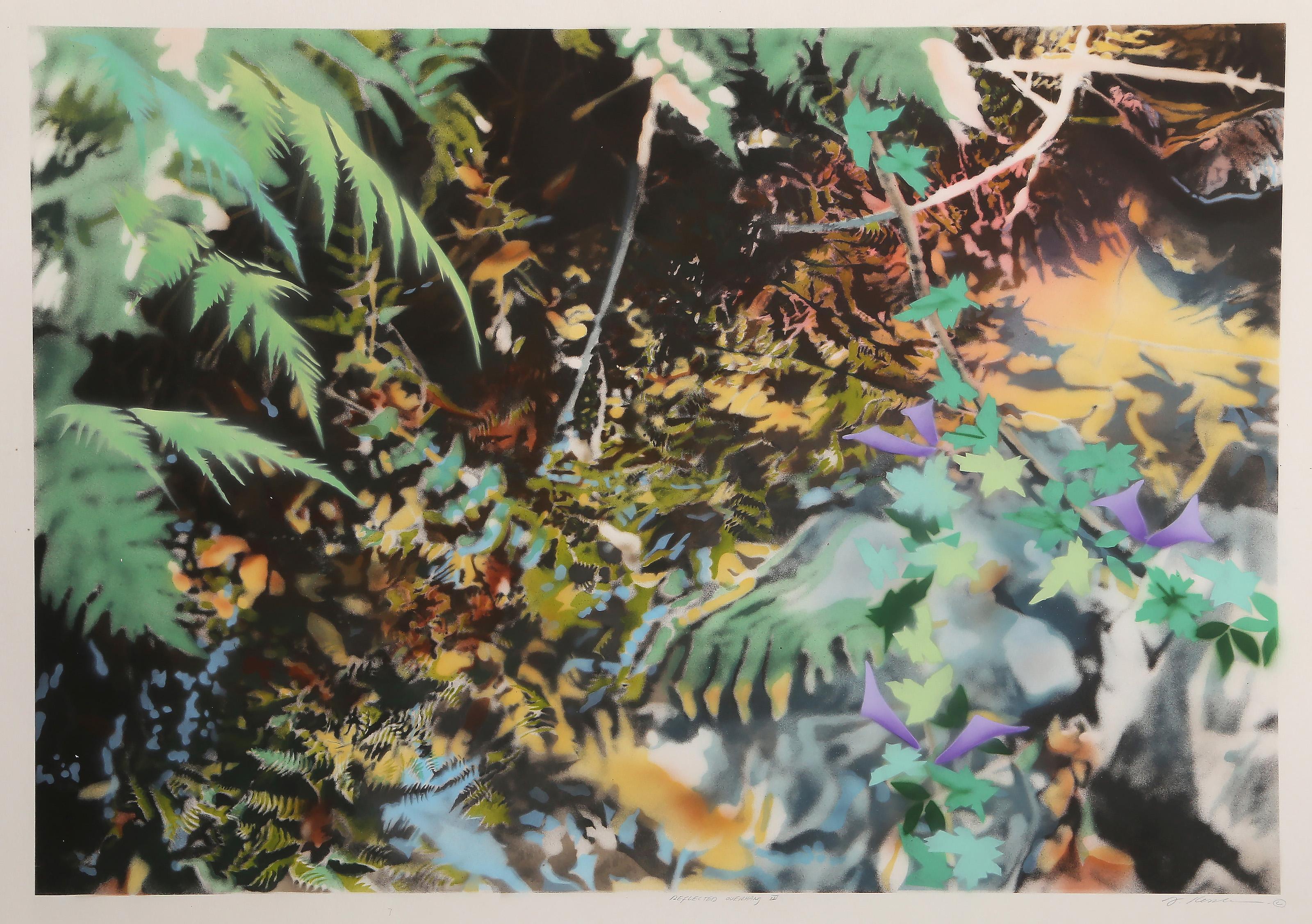 David Kessler Still-Life Print - Reflected Overhang II, Photorealist Screenprint by David T. Kessler