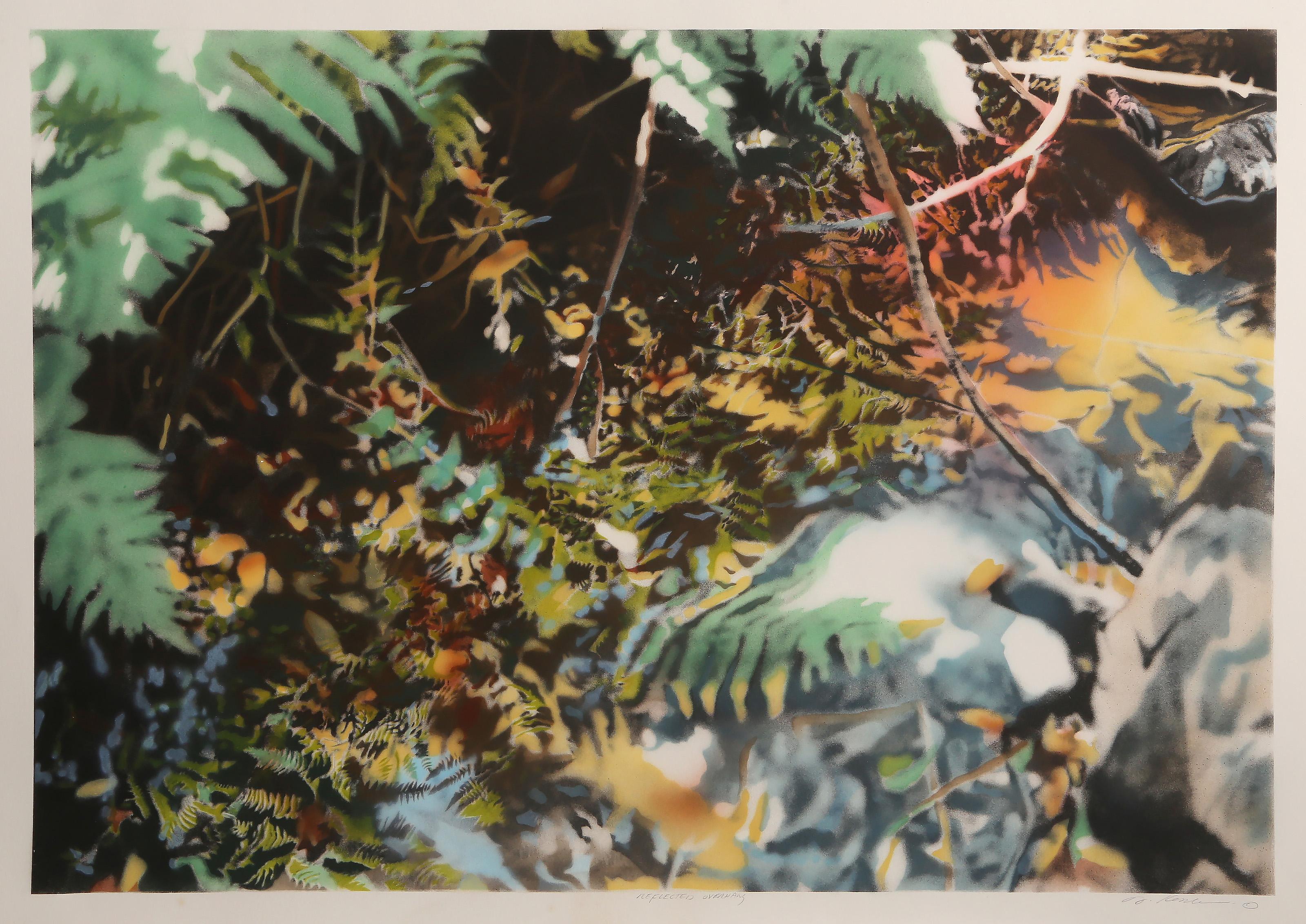 David Kessler Still-Life Print - Reflected Overhang, Photorealist Screenprint by David T. Kessler