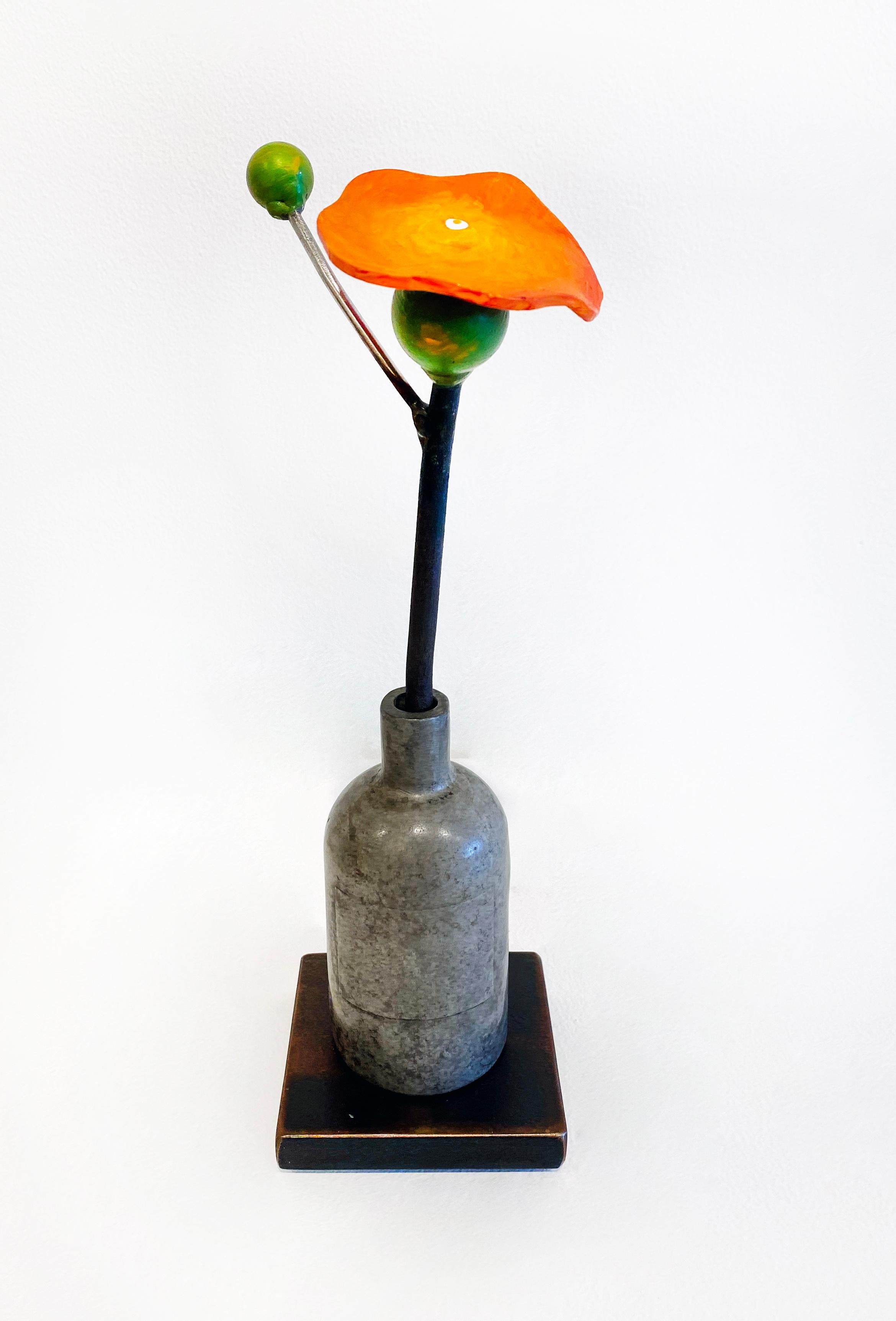 Carmen Almon Wild Sorrel with Black Butterfly at 1stDibs