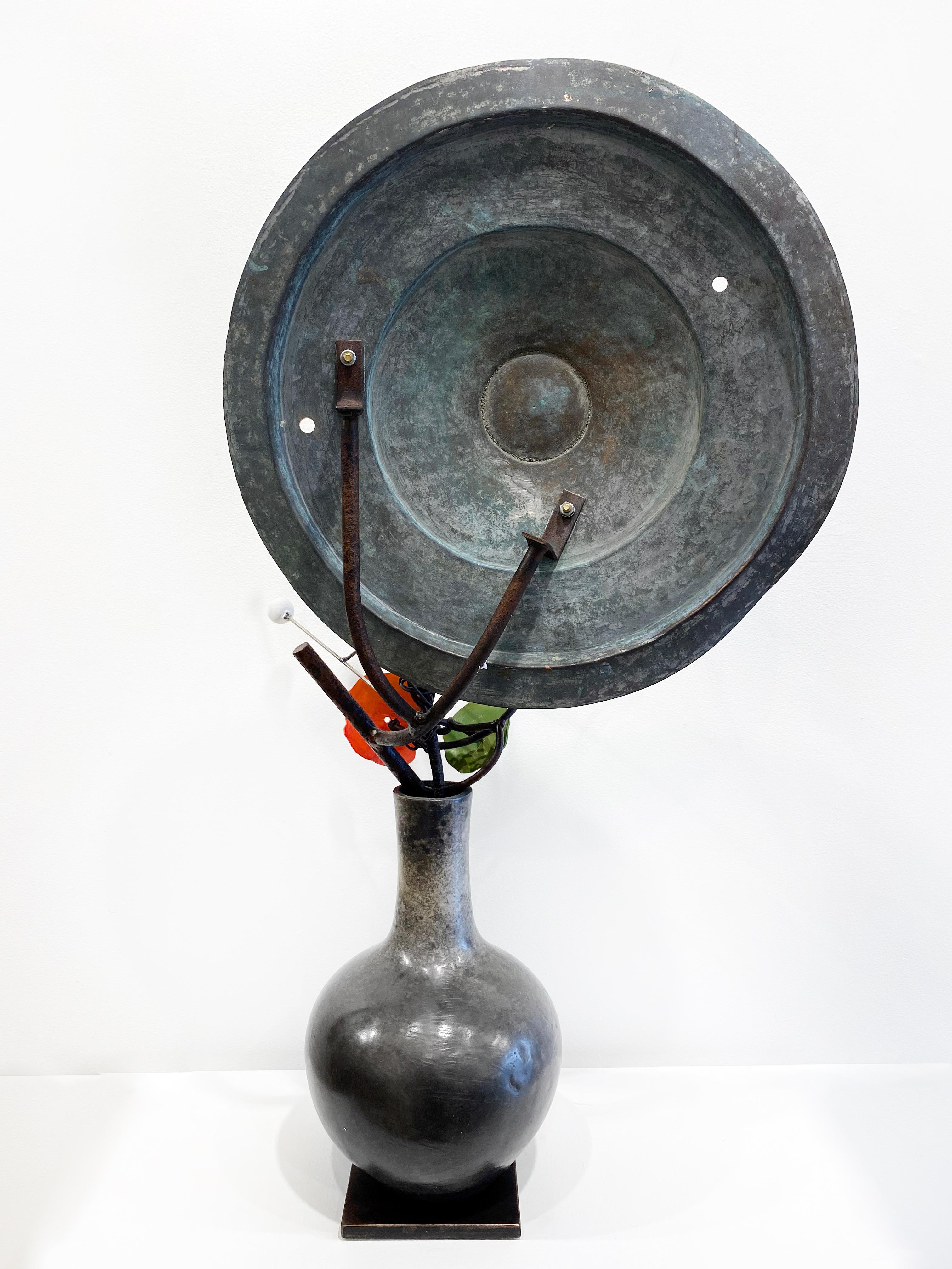 Bronze- und Stahlskulptur von David Kimball Anderson „Pflanzgefäße, Seeds, Nasturtium“ im Angebot 2