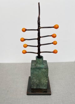 David Kimball Anderson bronze and steel sculpture "Seeds"