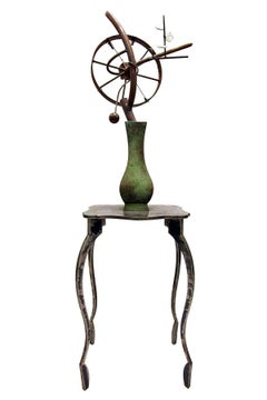 Table and Vase, Large (Life Size) Modernist Zen Sculpture David Kimball Anderson