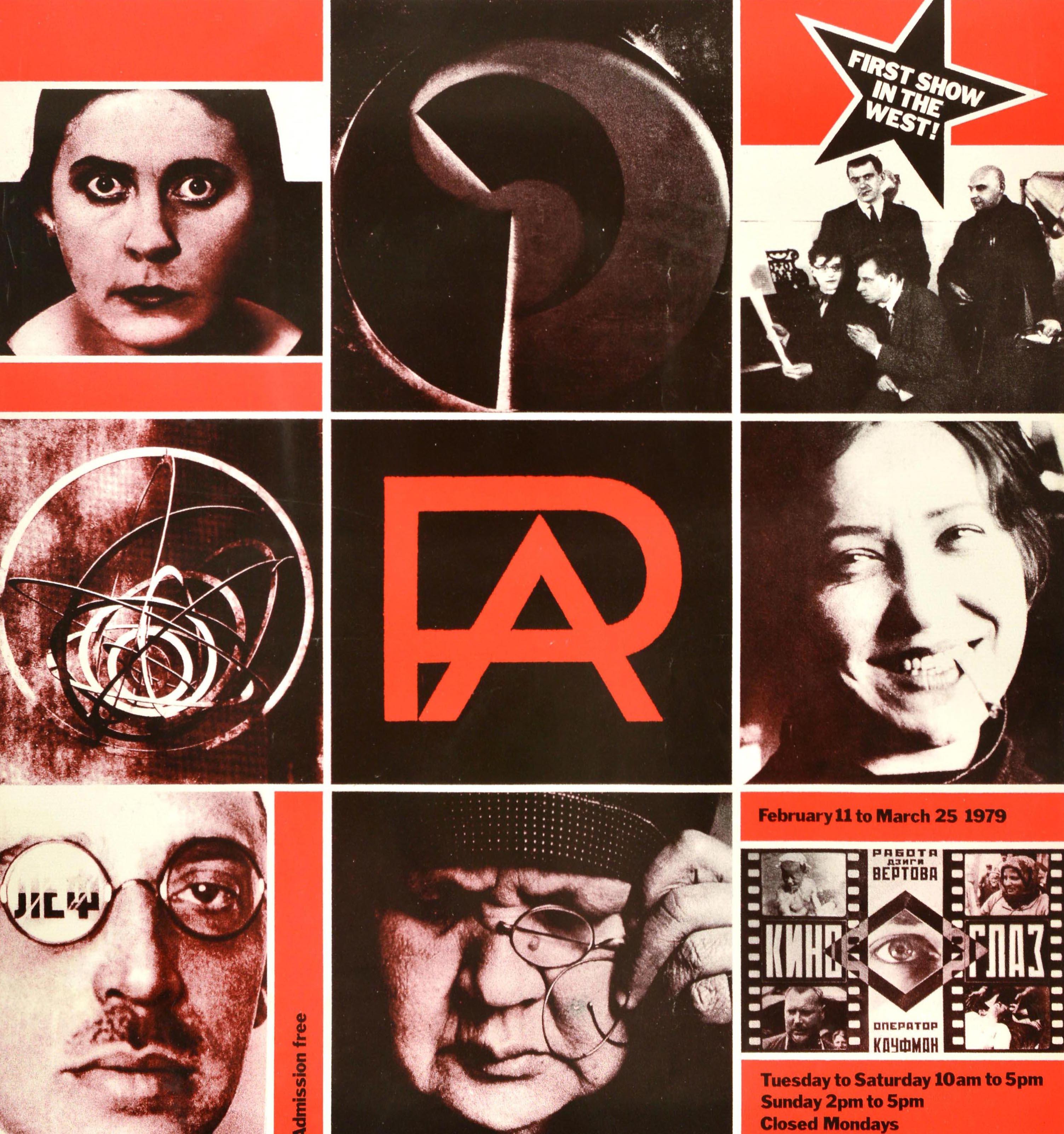 Original Vintage Cartel publicitario de exposición de arte Alexander Rodchenko Oxford - Print de David King (painter)