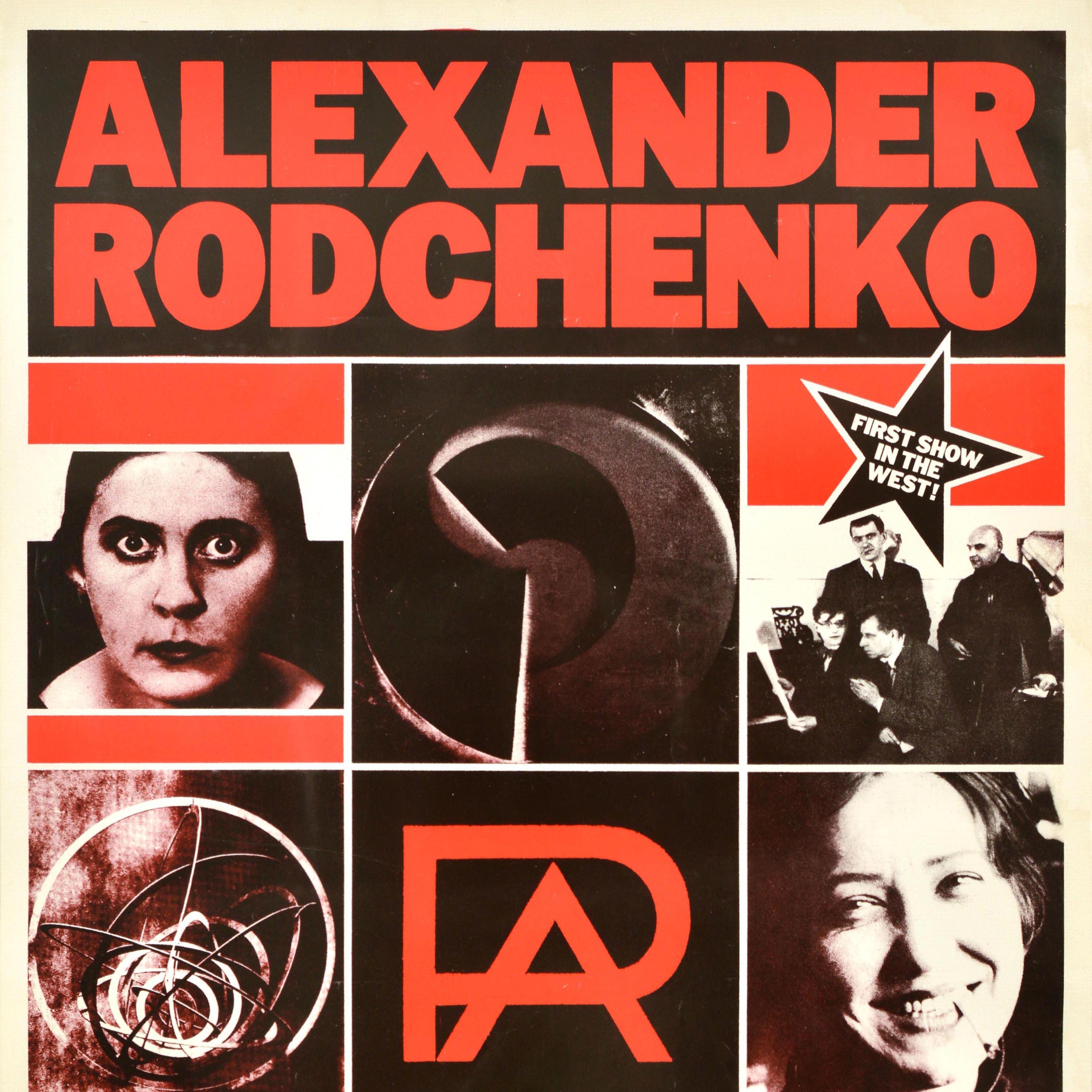 Original Vintage Cartel publicitario de exposición de arte Alexander Rodchenko Oxford - Print Marrón de David King (painter)